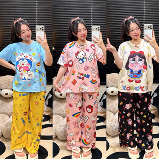  ĐỒ BỘ MẶC NHÀ TAY NGẮN CỔ TRÒN QUẦN  DÀI   THUN TĂM LẠNH    