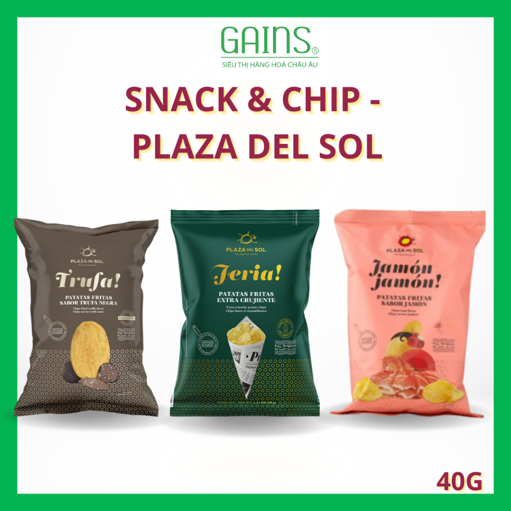 Snack & Chip -  plaza del sol vị ngon từ snack Tây Ban Nha