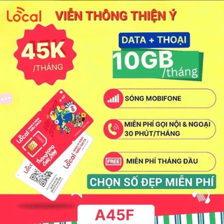  SIM 4G 5G LOCAL MOBIFONE A45F A69S{chọn số đẹp miễn phí} 