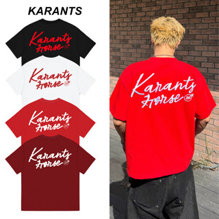   BST Tết 2026  Karants Áo Thun Boxy Tết Horse Túi Hộp Thêu Nổi Local Brand Streetwear - KR310 