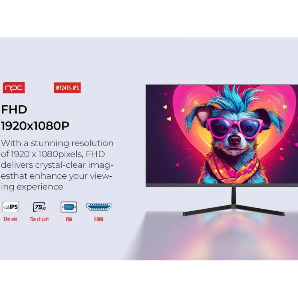 Màn hình máy tính NPC MF2475-IPS / MF2775-V Full HD (75Hz IPS 1920x1080P) Chính Hãng | BigBuy360 - bigbuy360.vn