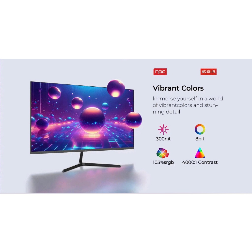 Màn hình máy tính NPC MF2475-IPS / MF2775-V Full HD (75Hz IPS 1920x1080P) Chính Hãng | BigBuy360 - bigbuy360.vn