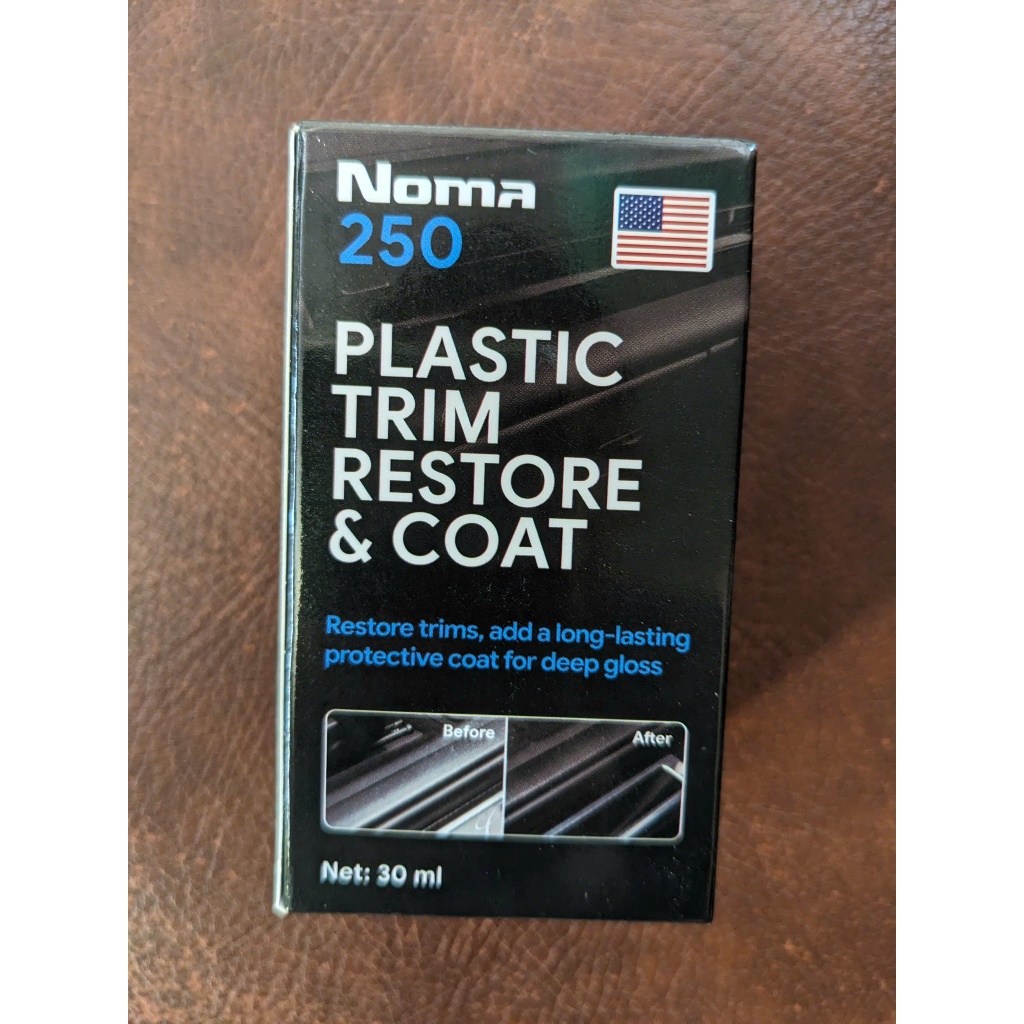 Noma 250 PLASTIC TRIM RESTORE & COAT Restore trims, add a long-lasting protective coat for deep glos