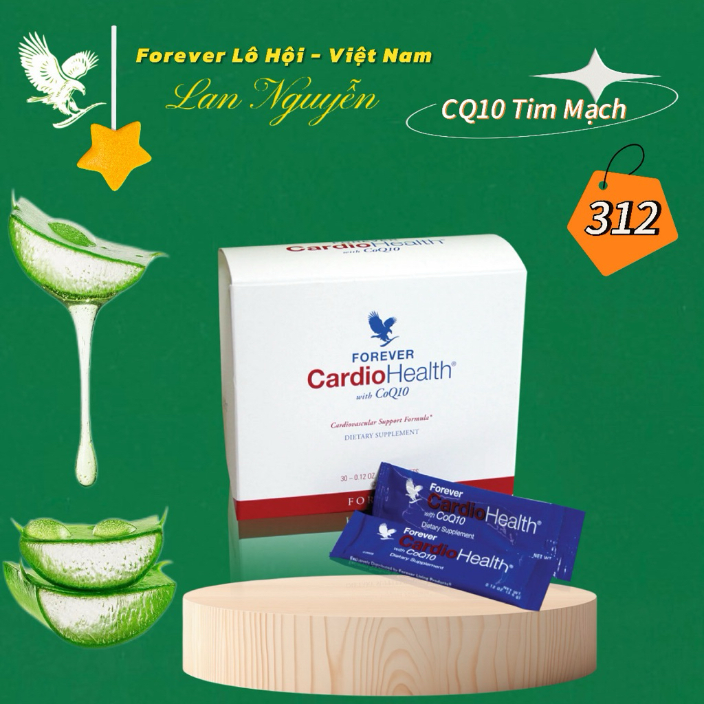 CQ10 Hỗ Trợ Tim Mạch Cardio Health Forever 312FLP