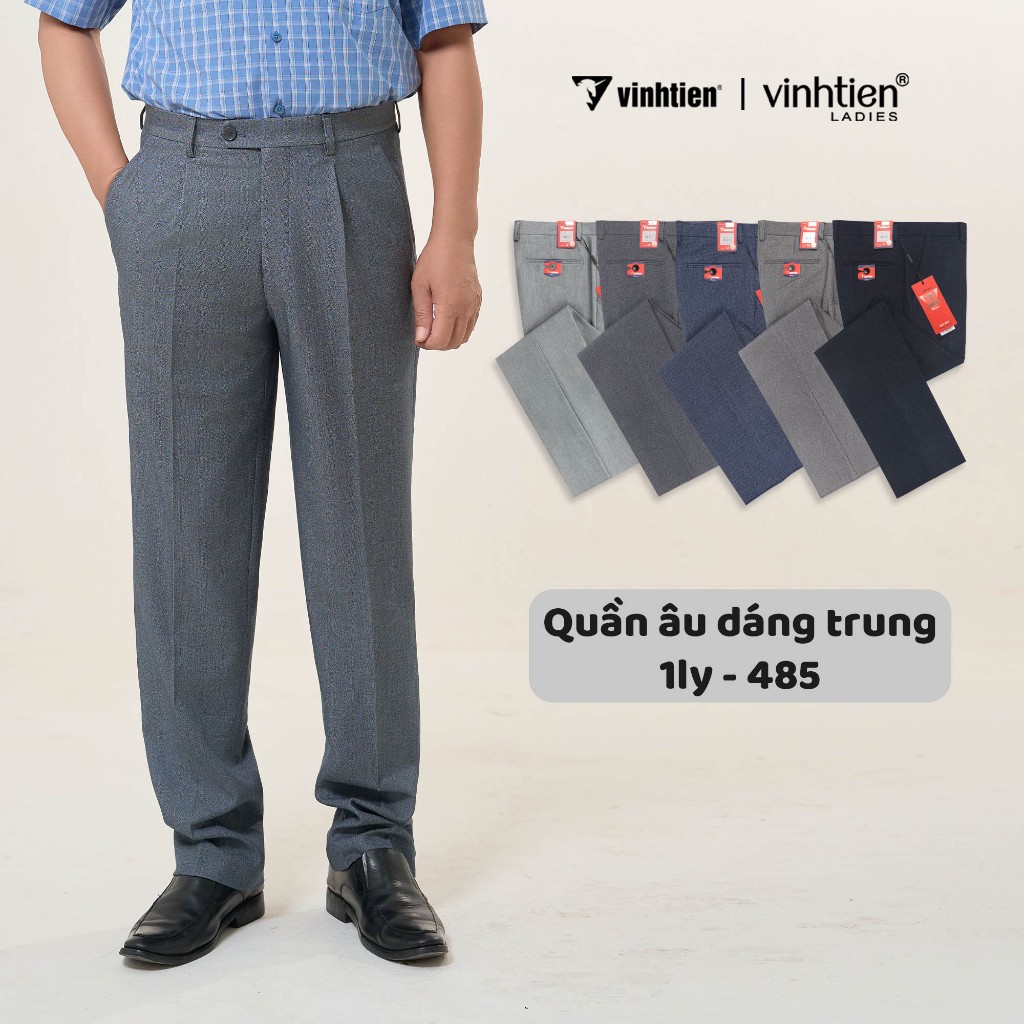Quần Tây Nam Vĩnh Tiến 4512 Dáng Trung 1 Ly Classic Co Giãn Nhẹ, Giữ Phom Chuẩn, Lịch Lãm - GTB 599
