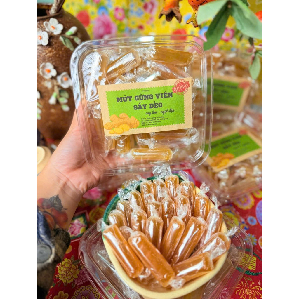 Mứt GỪNG DẺO CÂY 500gr