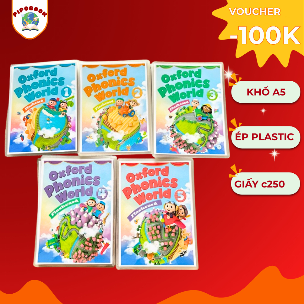 Thẻ học - Flashcard OXFORD Phonics World 1 - 5
