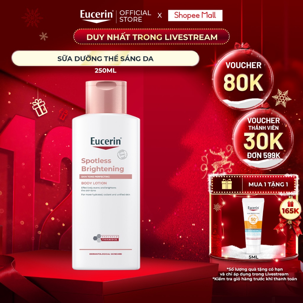 [KOL x Eucerin]Sữa dưỡng thể sáng da Eucerin Spotless Brightening Body Lotion 250ml