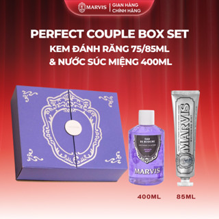  Perfect Couple Box Set Kem Đánh Răng Fullsize & Nước Súc Miệng 400ml  Marvis - Phiên bản giới hạn 