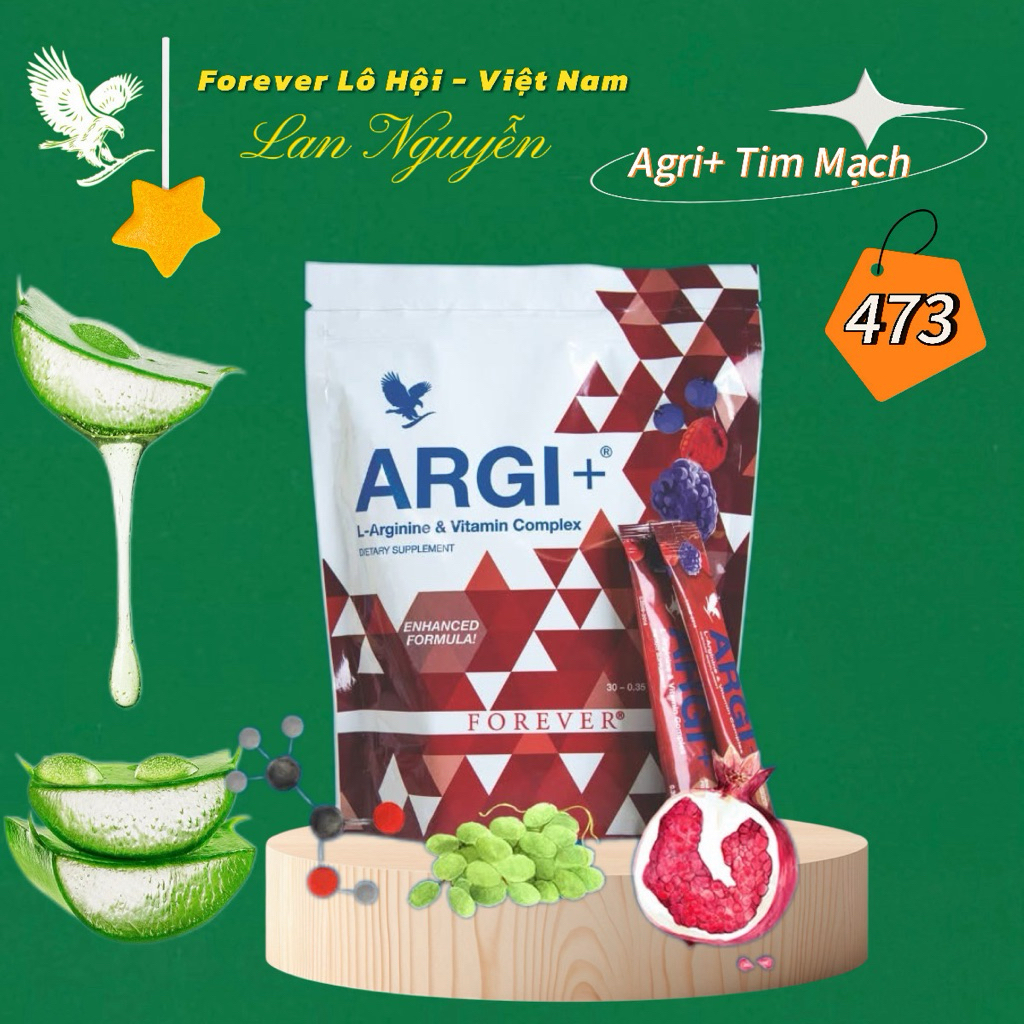 Agri+ FOREVER Hỗ Trợ Tim Mạch 473FLP