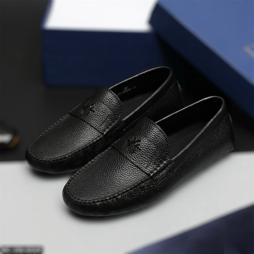 Giày lười moca nam, giày da nam da bò thời trang - Mã GLN401