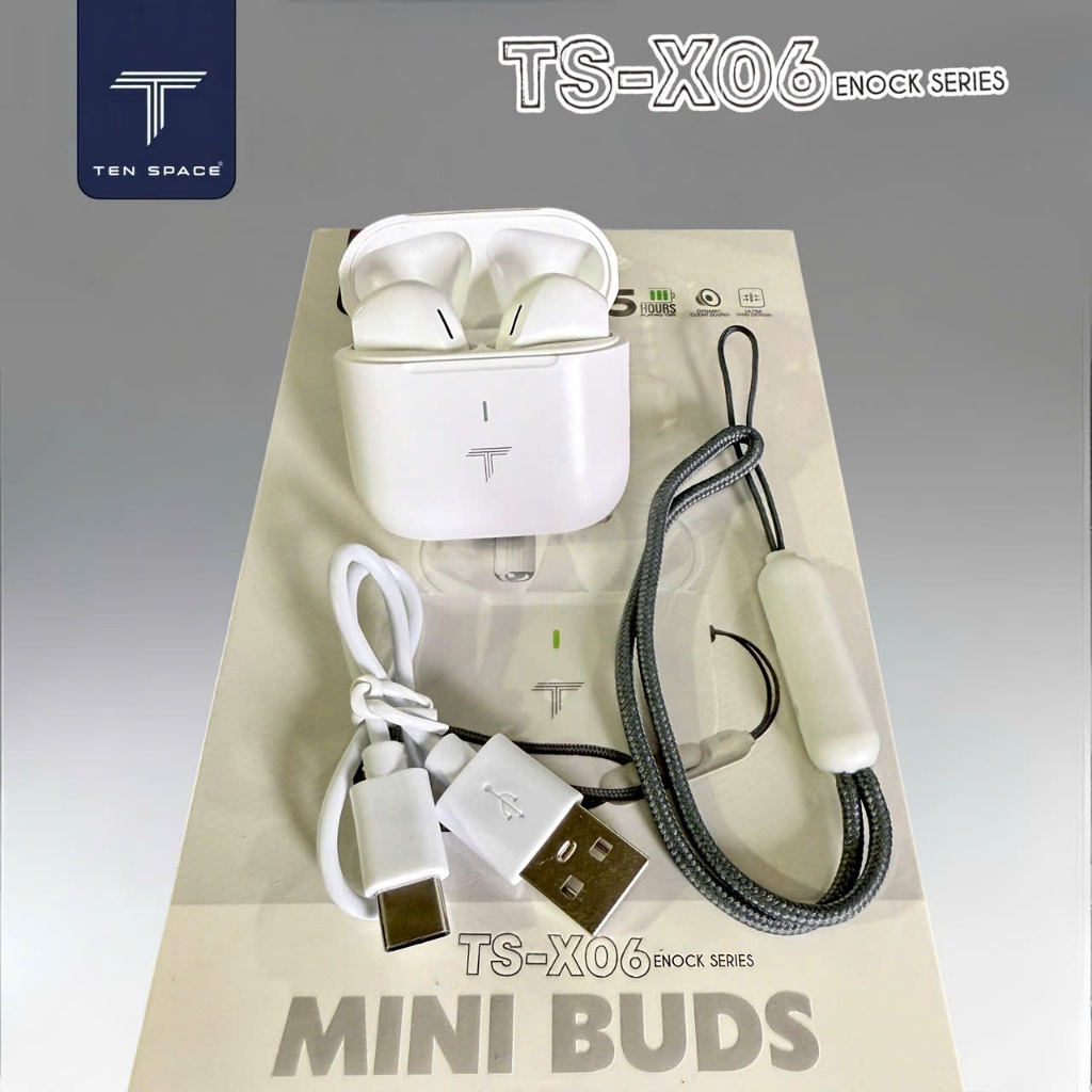 Tai nghe bluetooth TenSpace TS-X06 nhỏ nhẹ, pin tốt Citycase