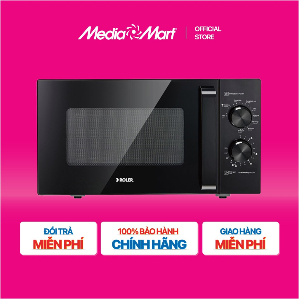 [MEDIAMART] - Lò vi sóng có nướng Roler RM-3217G,25 Lít / RM-3214,23 Lít - FREESHIP,Bảo hànhchínhhãn