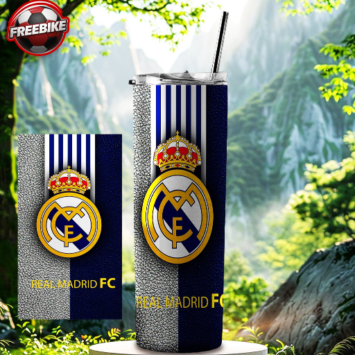 LY GIỮ NHIỆT CAO CẤP IN HÌNH LOGO REAL MADRID