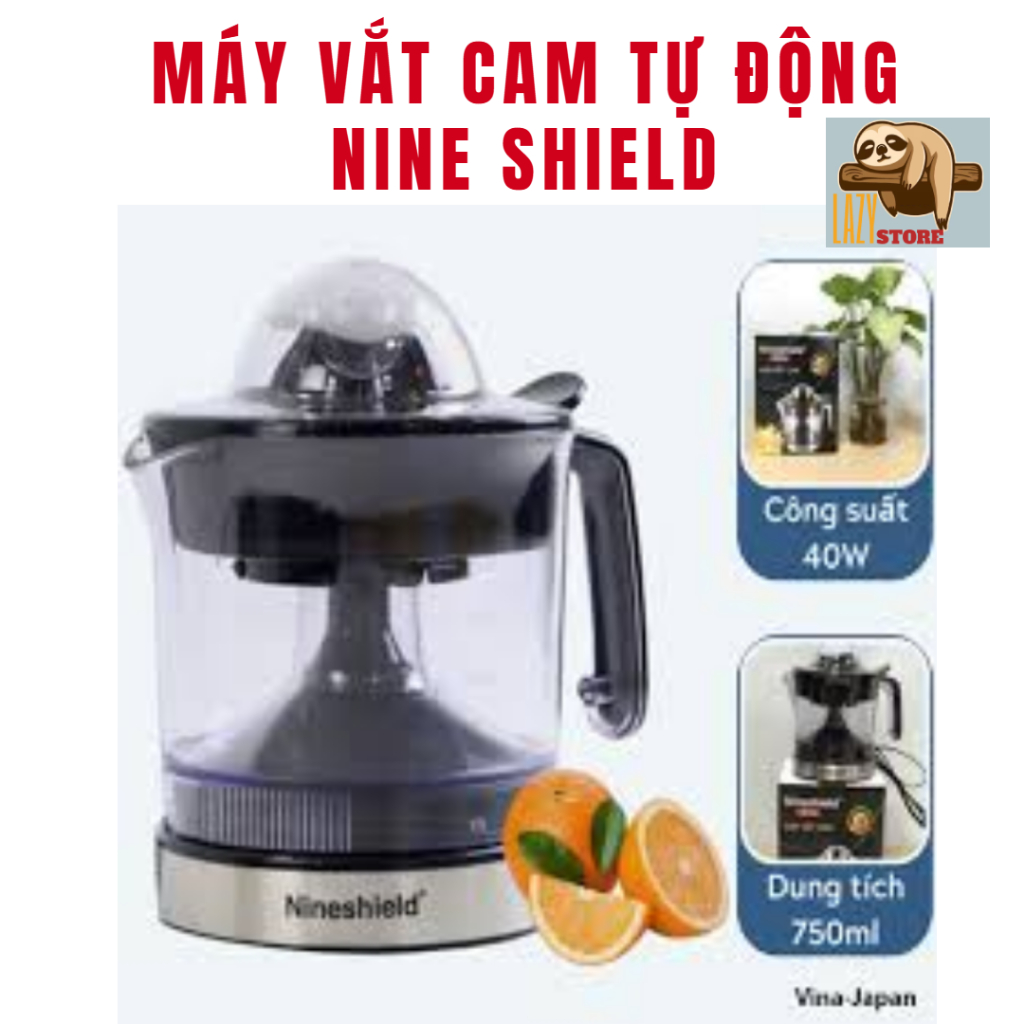 Máy vắt cam tự bỏ hạt Nineshield KB L6 - Máy ép trái cây nhỏ gọn tiện dụng