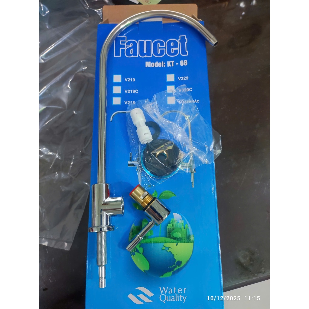 [ Loại 2 ] Vòi Máy Lọc Nước RO Inox Không Gỉ – Khóa Nước Êm, Bền Đẹp – Củ nhựa