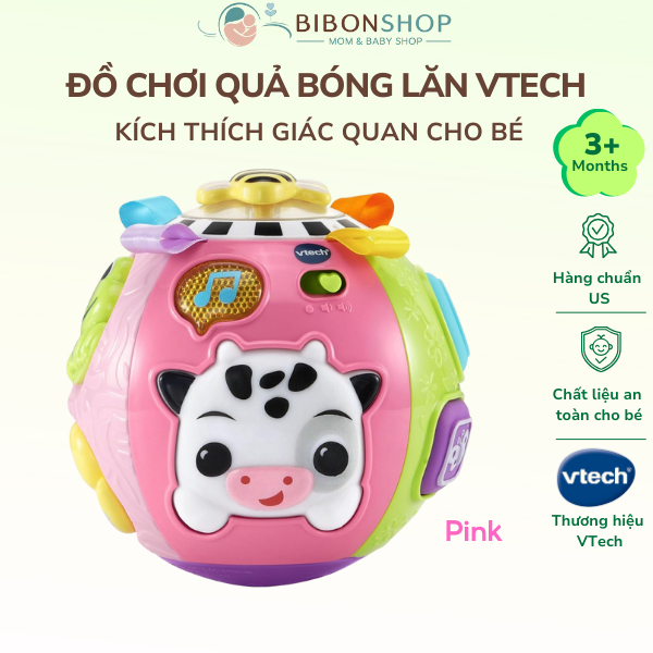 Bóng Đồ Chơi VTech Baby On The Moove Activity Ball Kích Thích Giác Quan Cho Bé