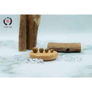 Vòng Trầm Tốc Trầm Tuệ, Hạt Tròn Nhiều Size, Trầm Tự Nhiên Việt Nam, Không Hóa Chất, Không Tẩm Hương