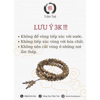 Vòng Trầm Tốc Trầm Tuệ, Hạt Tròn Nhiều Size, Trầm Tự Nhiên Việt Nam, Không Hóa Chất, Không Tẩm Hương