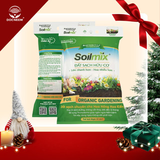  Đất trồng cây Soilmix MONROVIA kiểng lá hoa hồng sen đá rau củ bổ sung nấm đối kháng đá perlite 