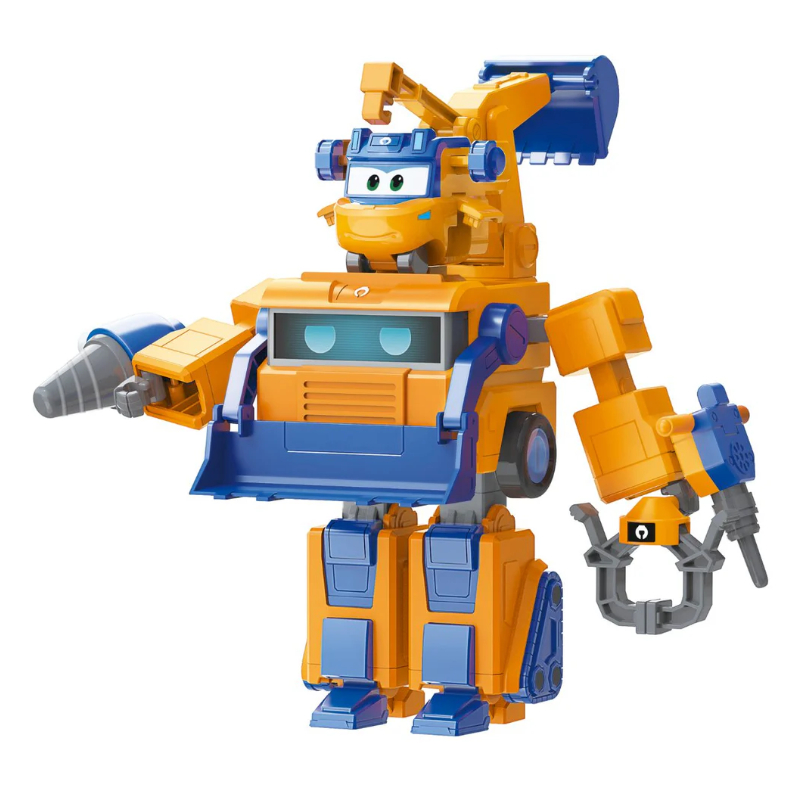 Đồ chơi trẻ em bộ xe mô hình super wings Robot Biến Hình Nâng Cấp - Jett Tia Chớp , Marty đội bay si