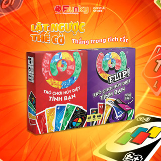 Combo Bộ Bài Trò Chơi Hủy Diệt Tình Bạn 110 Lá Đỏ + Flip, Board Game Chơi Vui Dành Cho Gia Đình, Bạn Bè Phong Cách Uno