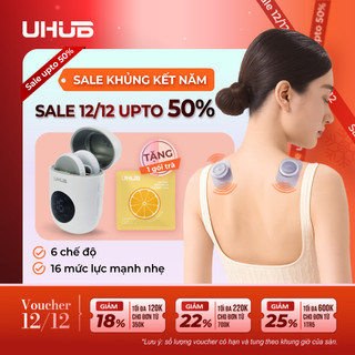 Máy massage xung điện mini UHUB M1 AIR Bản nâng cấp mát xa cơ bắp toàn thân xung TENS 6 chế độ Quà tặng Giáng Sinh 