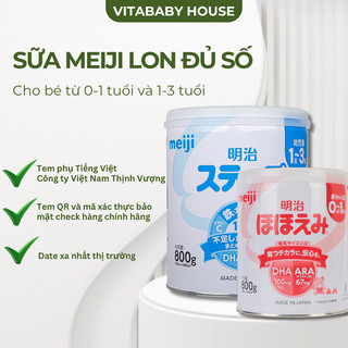   DATE MỚI NHẤT  Sữa bột Meiji nội địa nhật Nhật cung cấp 15 loại dưỡng chất bổ sung sắt và canxi cho bé combo đủ loại 