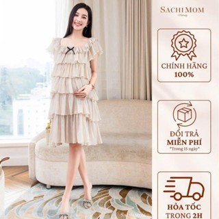  Đầm Bầu SACHIMOM - Váy Bầu Cổ Vuông Babydoll FLEUR DRESS 