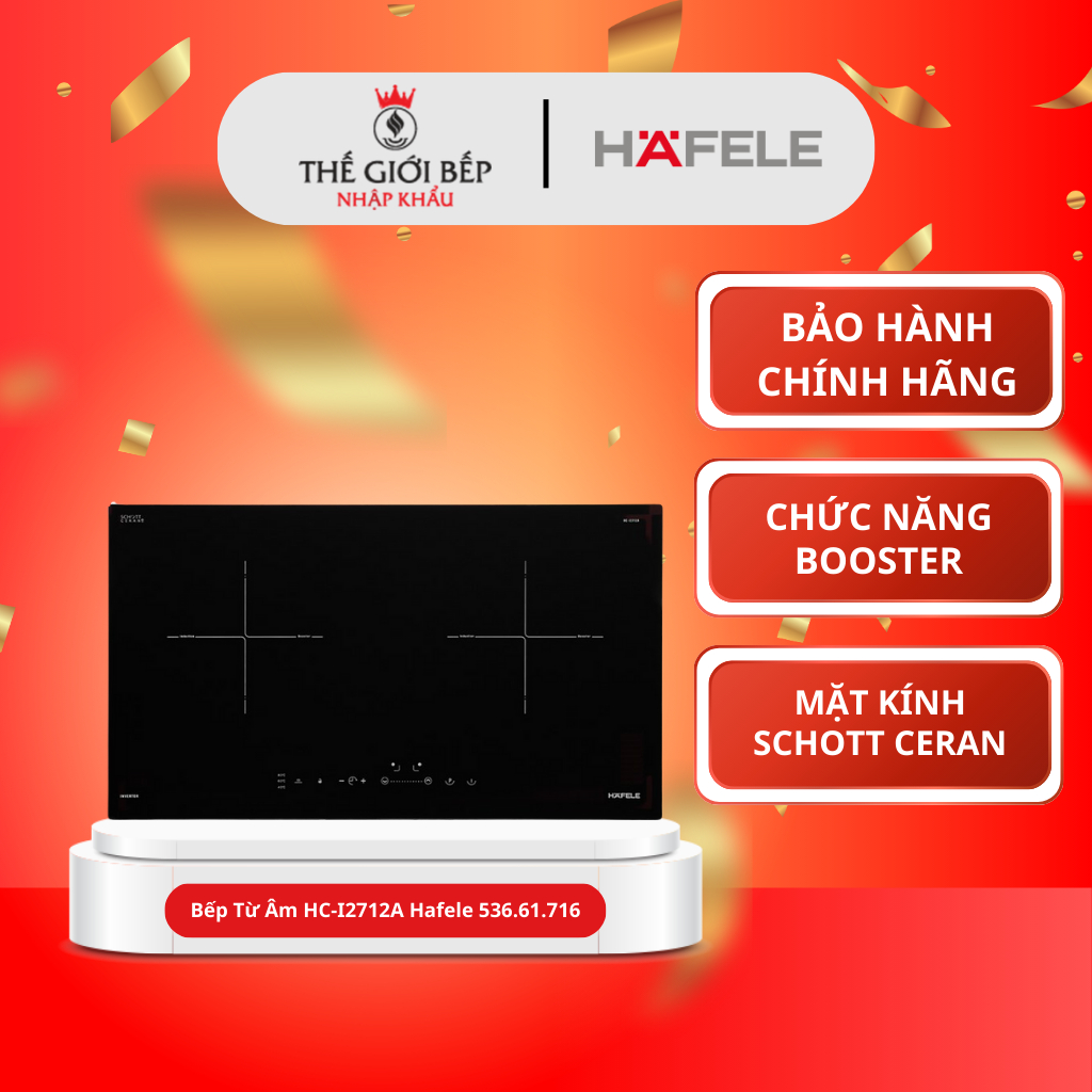 Bếp Từ Âm HC-I2712A Hafele 536.61.716 - Thiết Kế Sang Trọng, Cảm Ứng Nhạy
