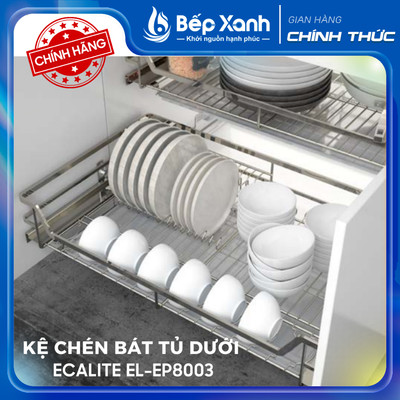 Kệ chén bát tủ dưới Pull-out Ecalite EL-EP8003 - Ngang 80cm