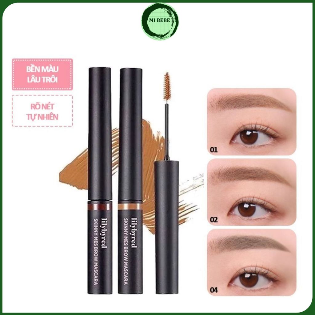 Mascara Lông Mày LILYBYRED Skinny Mes Brow Mascara Định Hình Đổi Màu Lông Mày 3.5g - Mibebe