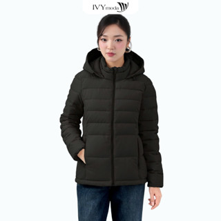  Áo khoác phao dáng lỡ trần bông 3 lớp áo phao nữ mùa đông IVY moda MS 70T0292 