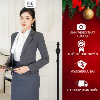  Áo Vest 2 Lớp Cúc Nẹp NK Fashion Công Sở Nữ Thời Thượng Sang Trọng Chất Liệu Cao Cấp NKAK2407006 