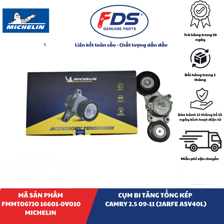 CỤM BI TĂNG TỔNG KÉP TOYOTA CAMRY 2.5 (2009–2011, 2AR-FE ASV40L) | MICHELIN