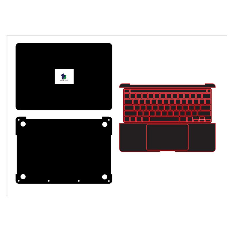 Decal skin MacBook Pro 13 Inch M2 2022 cắt sẵn mặt ACD