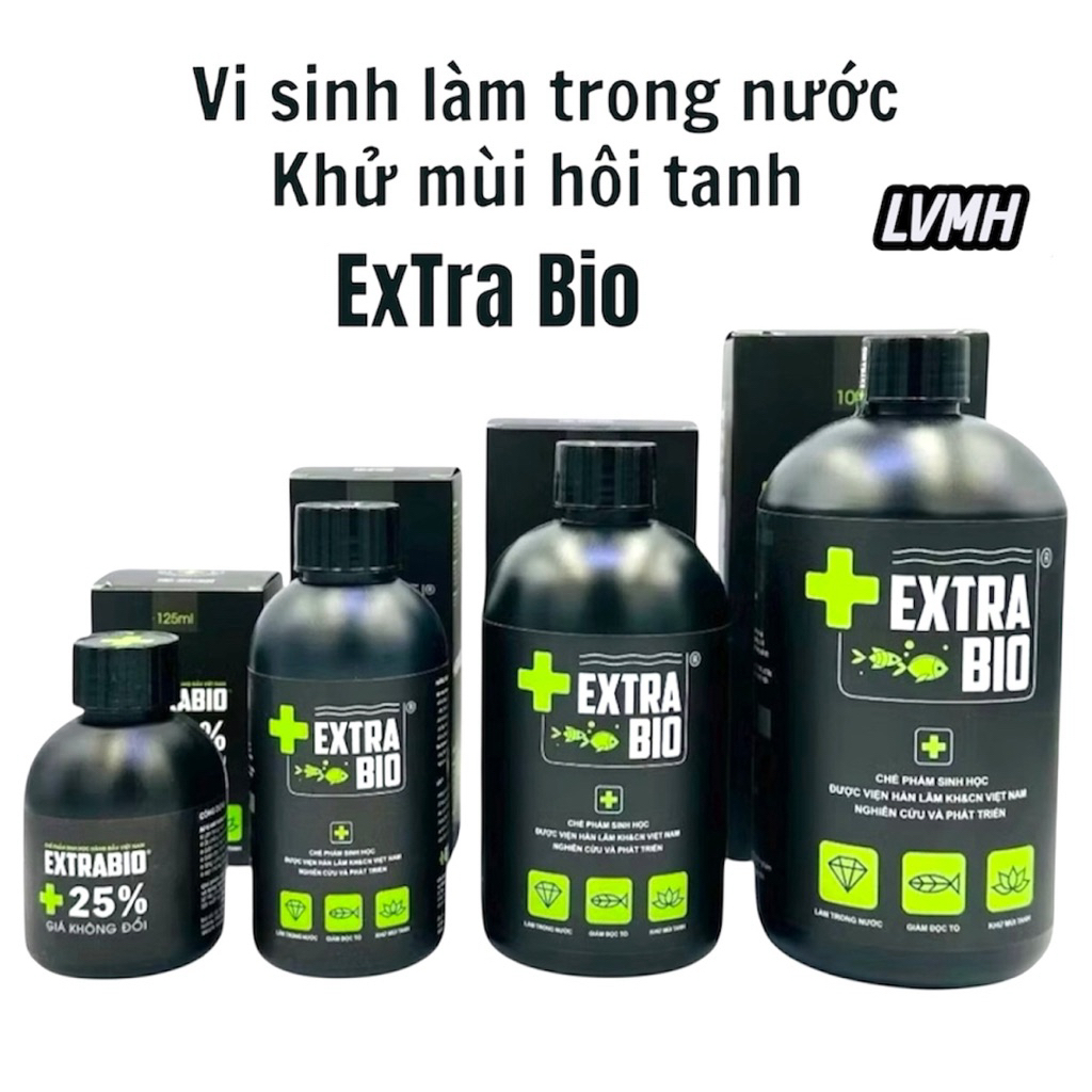Vi Sinh Extra Bio Làm Trong Nước Bể cá cảnh-Extra Bio cao cấp cho tất cả dòng cá tép