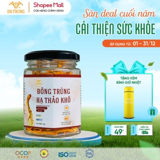  Đông Trùng Hạ Thảo Dr. Trung Sợi Ngắn Sấy Thăng Hoa Hộp 10g  Chuẩn OCOP 4 Sao  