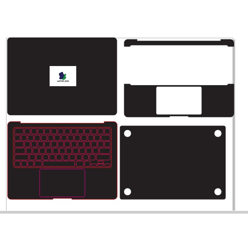 Decal skin Macbook Pro 14 Inch 2021 cắt sẵn mặt ACD