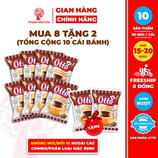   DATE 7 01 2026  MUA 8 TẶNG 2  Tổng cộng 10 Gói Bánh Mì Tươi Otto Phạm Nguyên Nhân Kem | Bánh ăn sáng | Bánh mì tươi 