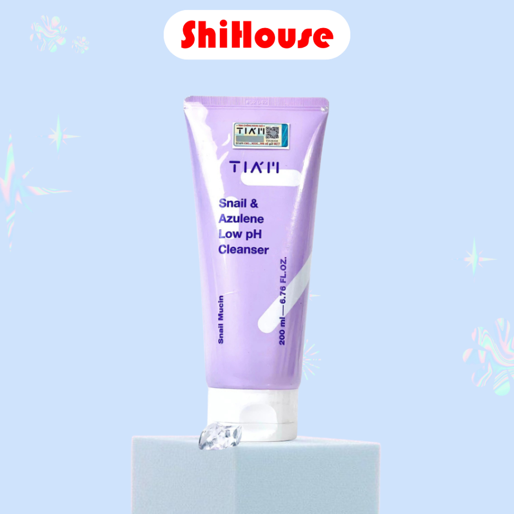 Sữa rửa mặt Tiam Snail & Azulene Low PH Cleanser 200ml
