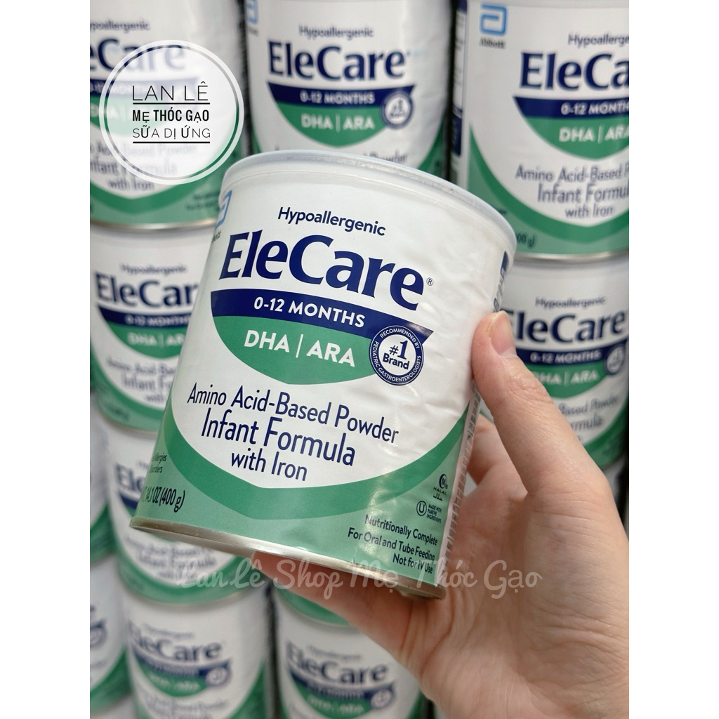(Date mới nhất Bay Air)Elecare Infant DHA/ARA cho bé dị ứng đạm bò, kém hấp thu dinh dưỡng--tăng cân