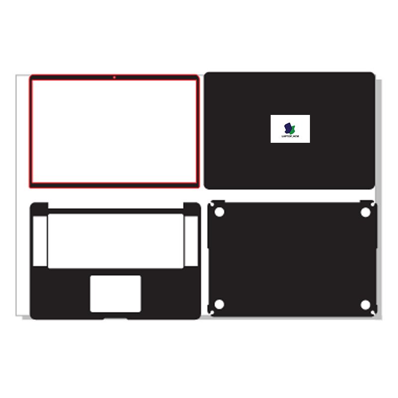 Decal skin MACBOOK PRO 15 RETINA cắt sẵn mặt ABCD