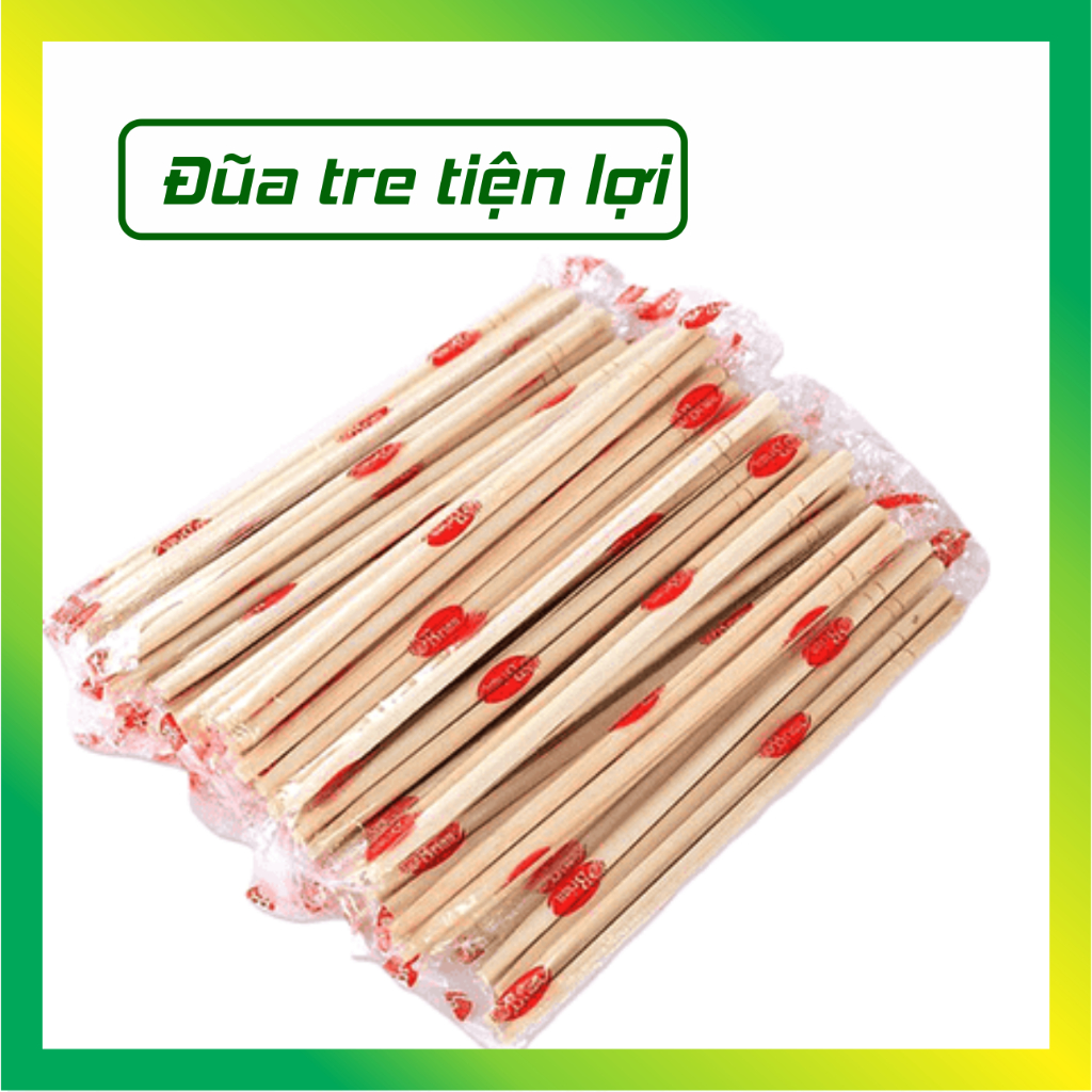 [ Combo 5 bó] Đũa tre tiện dùng dùng 1 lần  - VUI VUI STORE