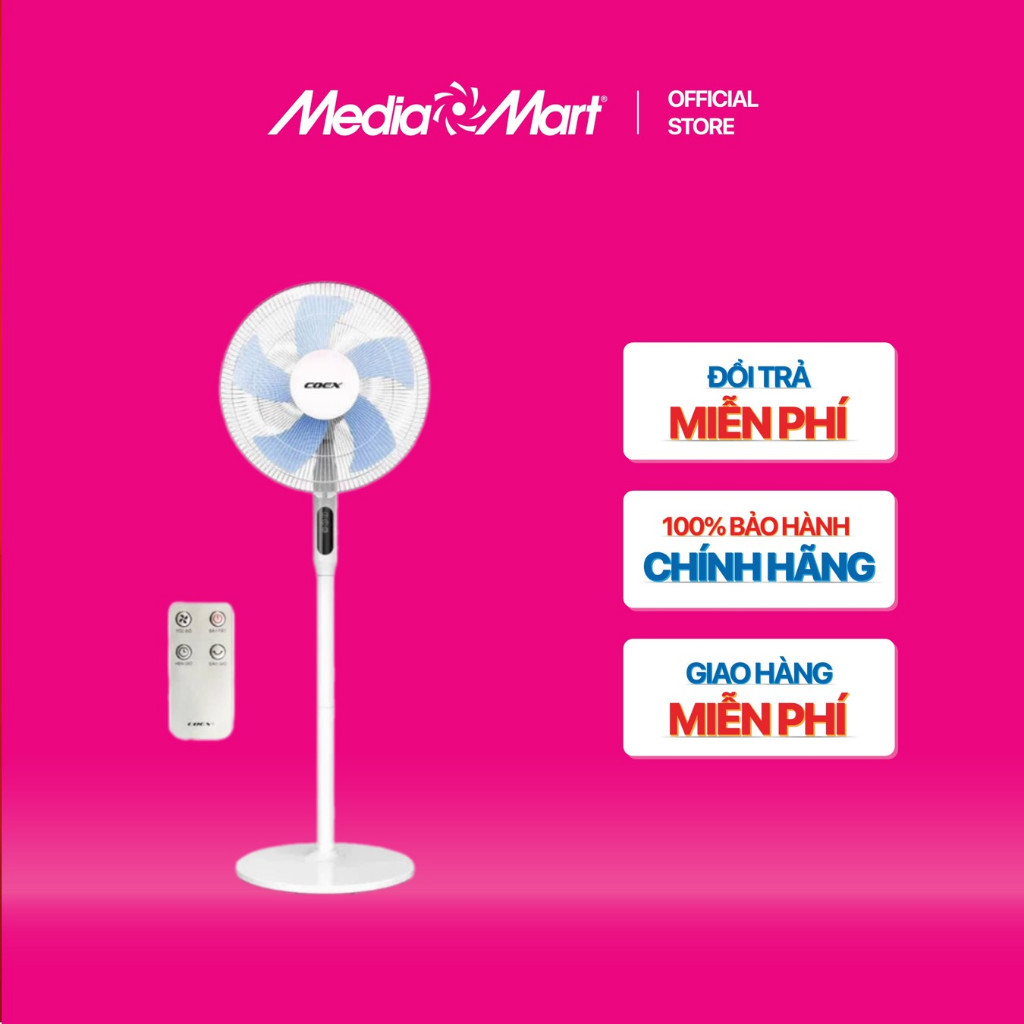 [MEDIAMART] - Quạt cây 5 cánh Điều khiển từ xa CF-7117A / CF-7120A- FREESHIP,Bảo hànhchínhhãng