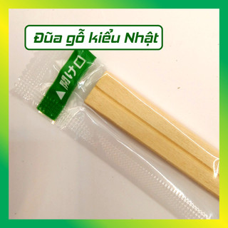 ( combo 5 bịch) Đũa kiểu Nhật, đũa gỗ tách - VUI VUI STORE