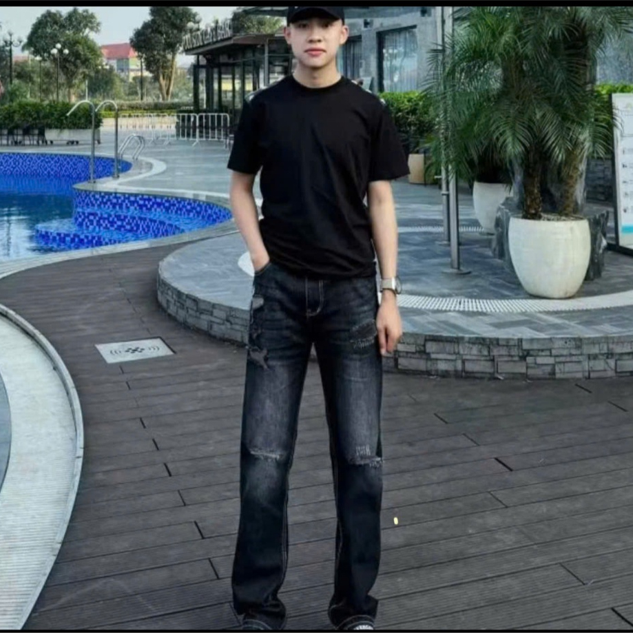 Quần Jean Nam Xuông Dsquared2 In Chữ ICON FOREVER Túi chất vải dày co giãn mẫu mới  Cực Chất