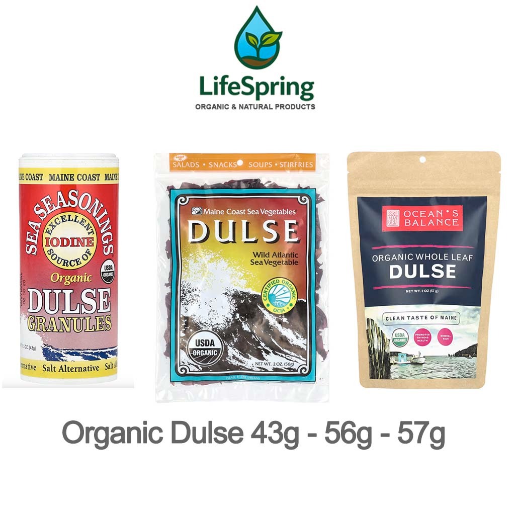 Tảo Biển Dulse Hữu Cơ Ocean's Balance Organic Whole Leaf Dulse & Maine Coast Dulseranules