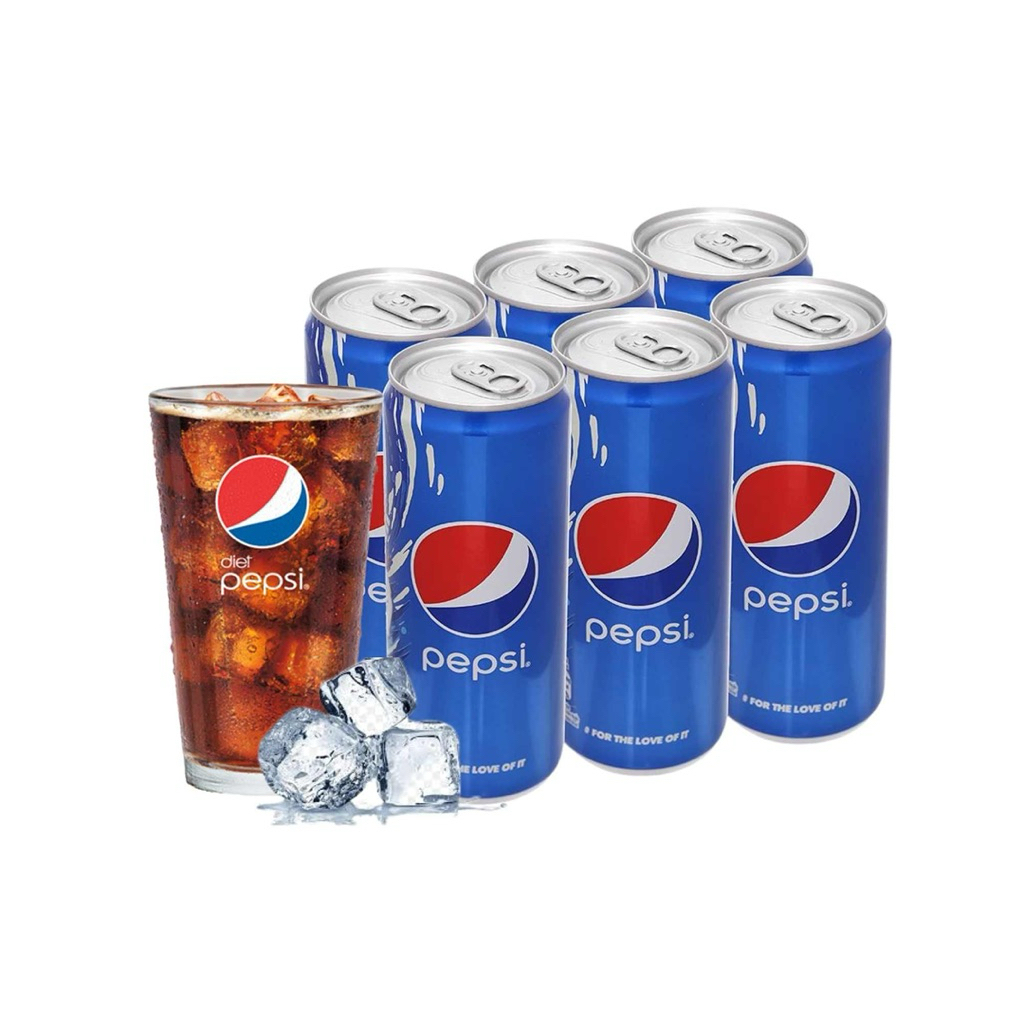 Thùng 24 lon nước ngọt Pepsi - 7up - 320ml