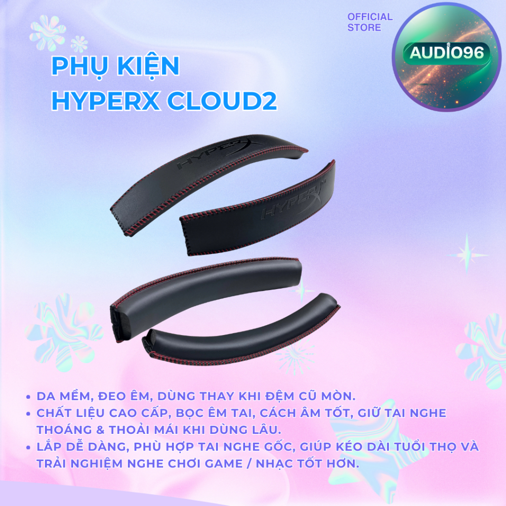 Đệm đầu- tai nghe hyperx cloud2 cao cấp